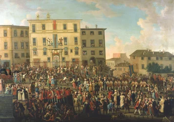 Fest im Garten des Palazzo Rospigliosi